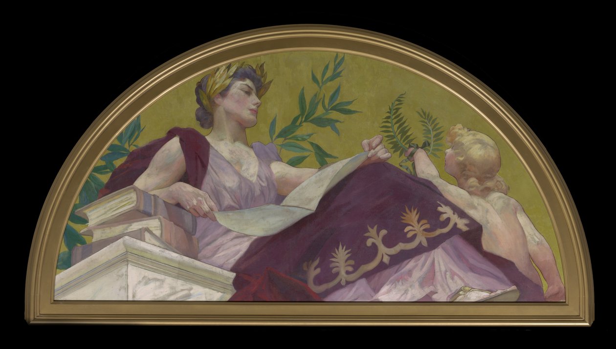 文学のミューズ、1893 作： ヘンリー・シドンズ・モーブレー