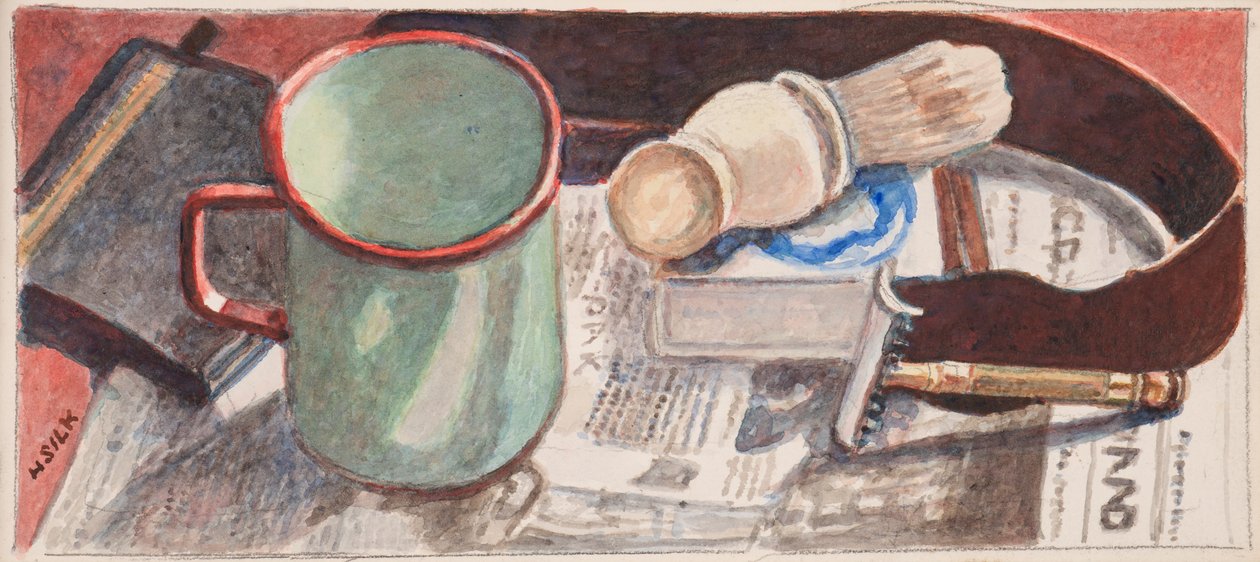 シェービング器具、c.1930 作： ヘンリー・シルク
