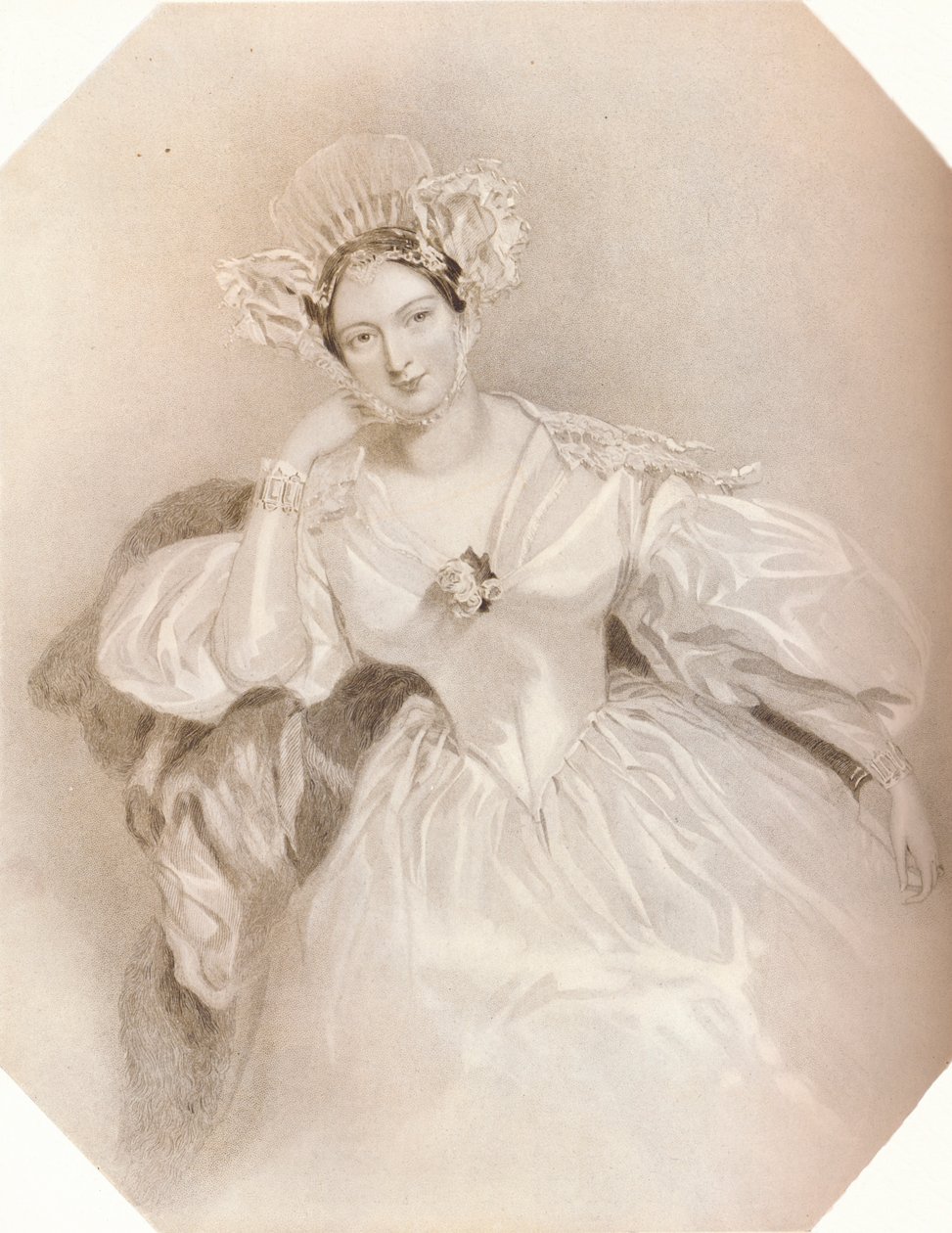 マルグリット伯爵夫人、ブレッシントン、c1834 作： ヘンリー・トーマス・リヤル