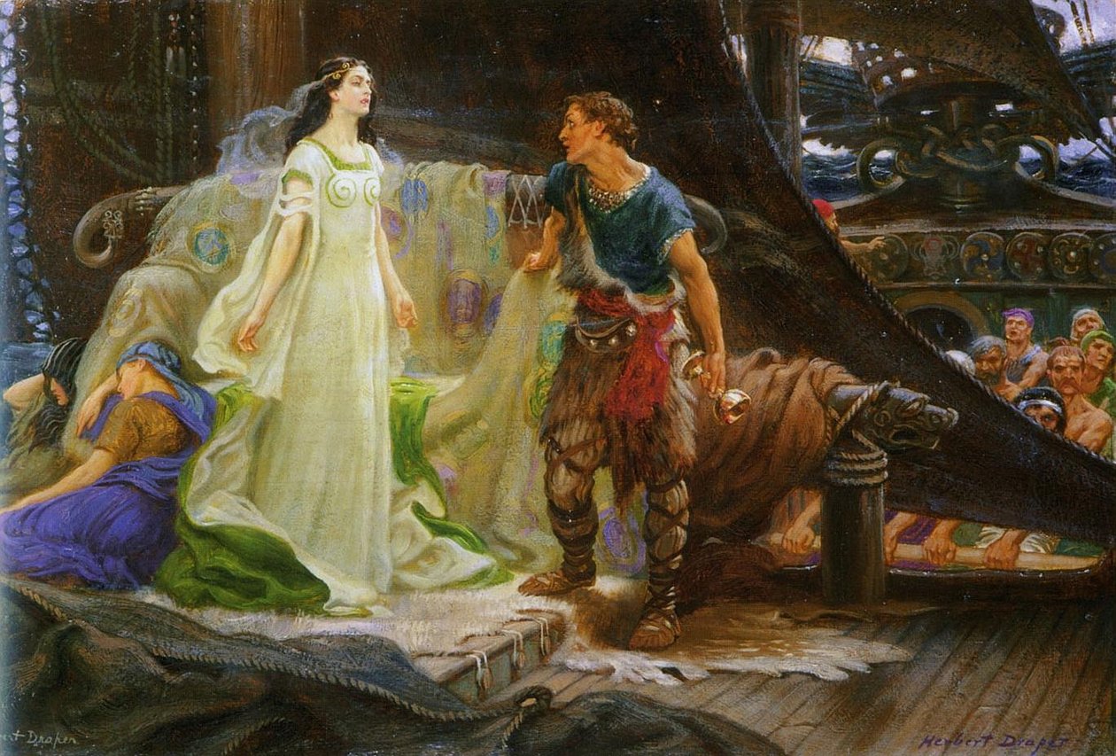 トリスタンとIsoldenFrancais：Tristan et IseultnPolski：Tristan i Izoldan 作： ハーバート・ジェームズ・ドレイパー
