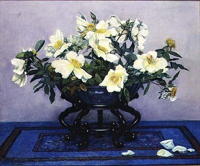 アンジェリコ「花瓶の中の黄色い薔薇 作： ヘルベルト・ギュスターヴ・シュマルツ