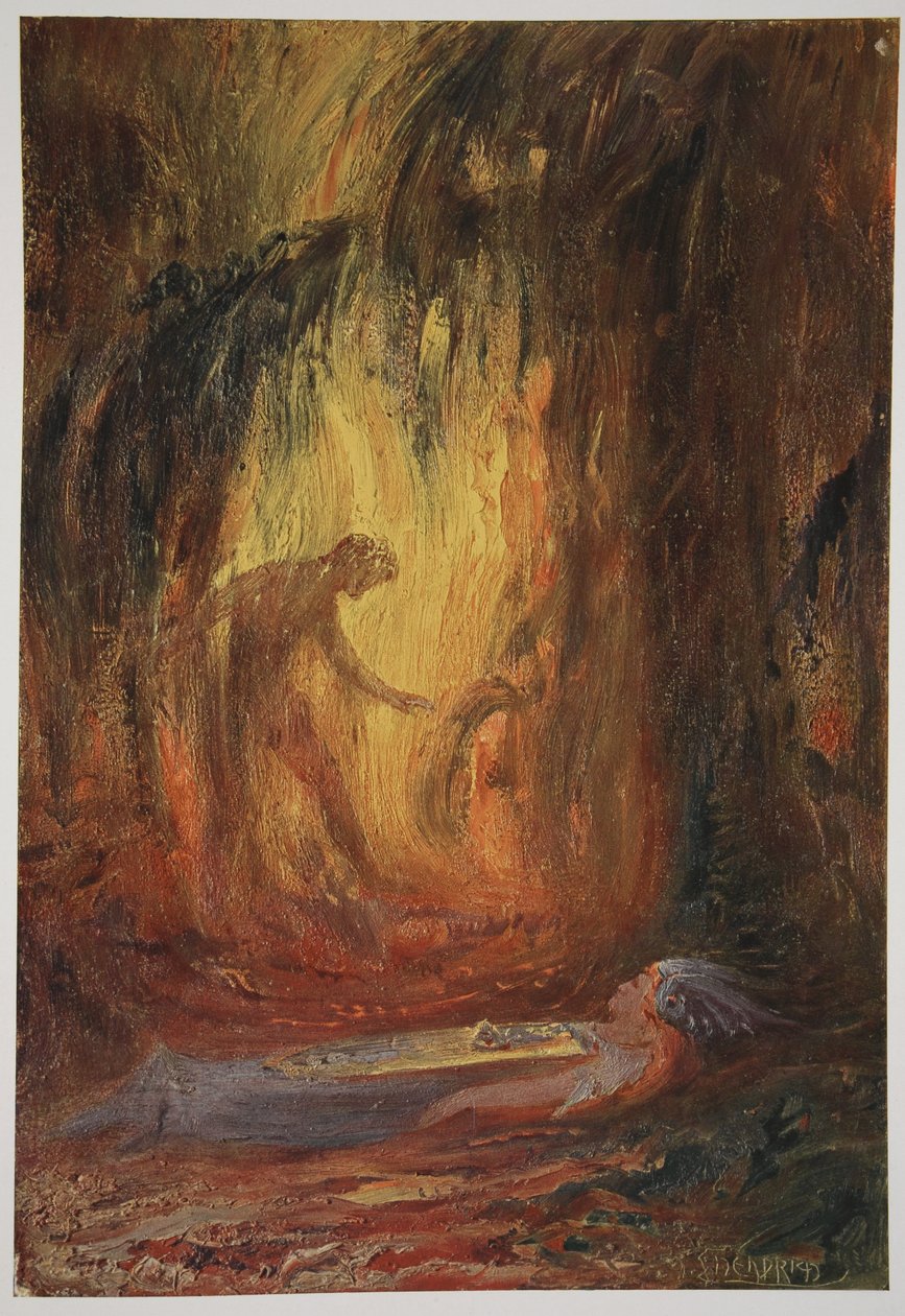 ブランヒルデの目覚め、1906 作： ハーマン・ヘンドリッヒ
