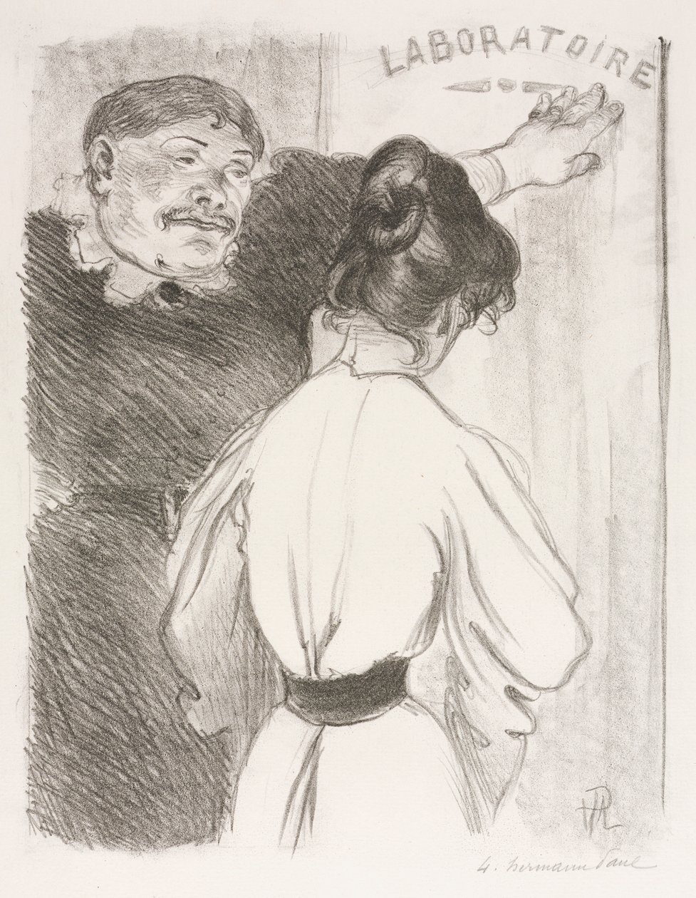 実験室、c。 1900年。 作： ヘルマン・パウル