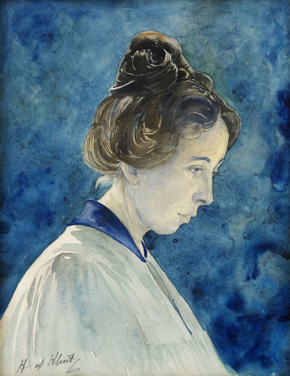 自画像、c。 1890年。 作： ヒルマ・アフ・クリントン