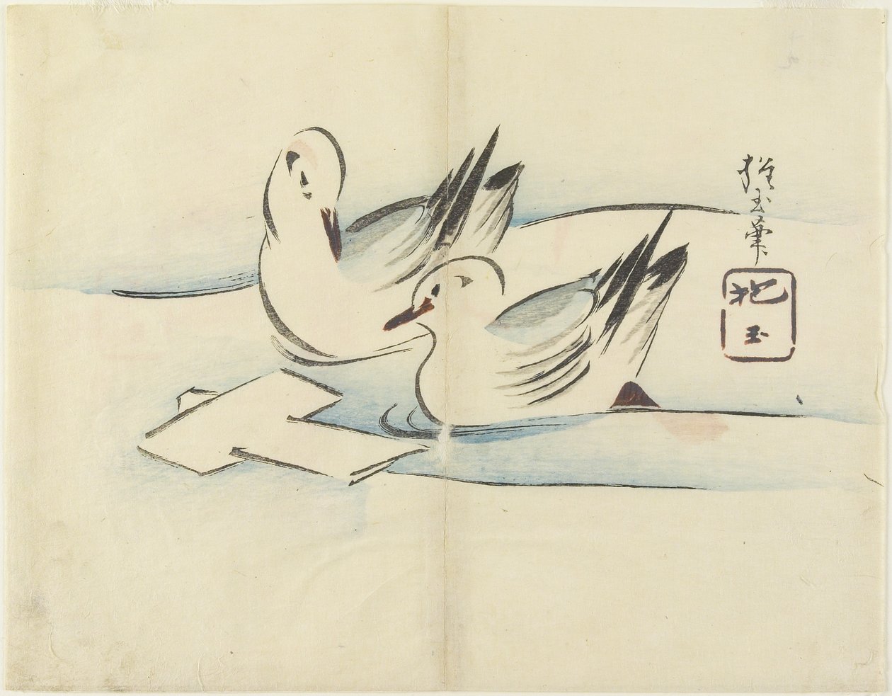 （アヒル）、c。 1830 作： 奉行