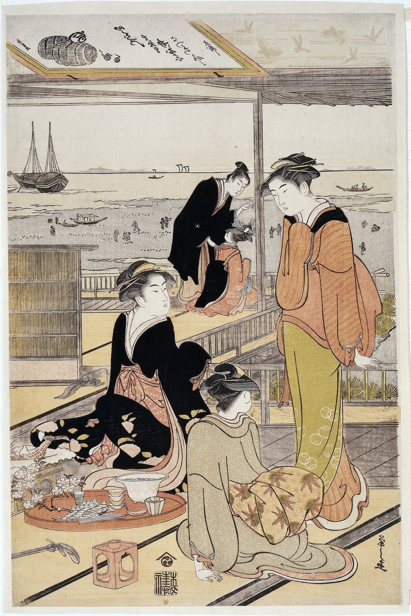 品川湾の茶屋 作： 細田栄司