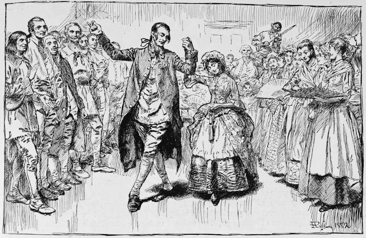 ケンタッキー州の結婚式、チャールズカールトン棺の「国家の構築」からのイラスト、1883年 作： ハワード・パイル