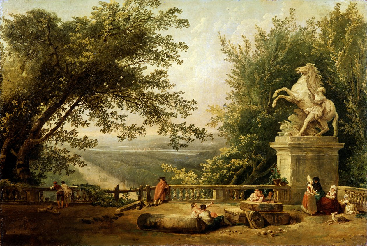 テラスの廃墟、公園、c1780。 作： ヒューバート・ロバート
