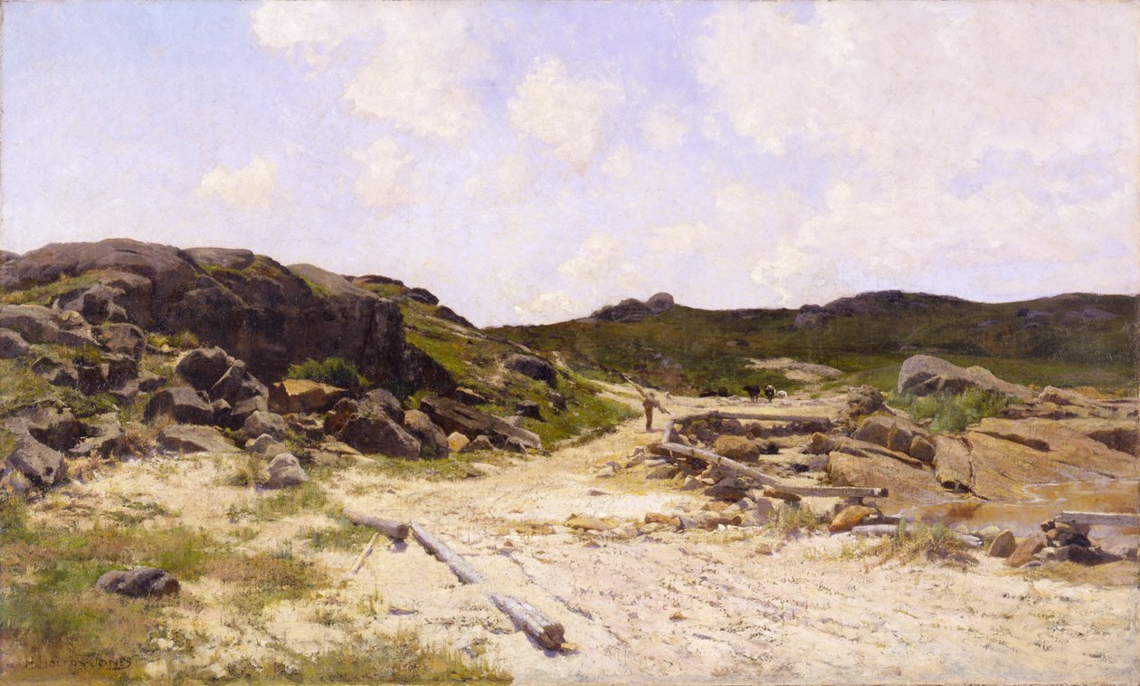ライトハウス ビーチ、アニスクアム、カリフォルニア州。 1887年。 作： ヒュー・ボルトン・ジョーンズ