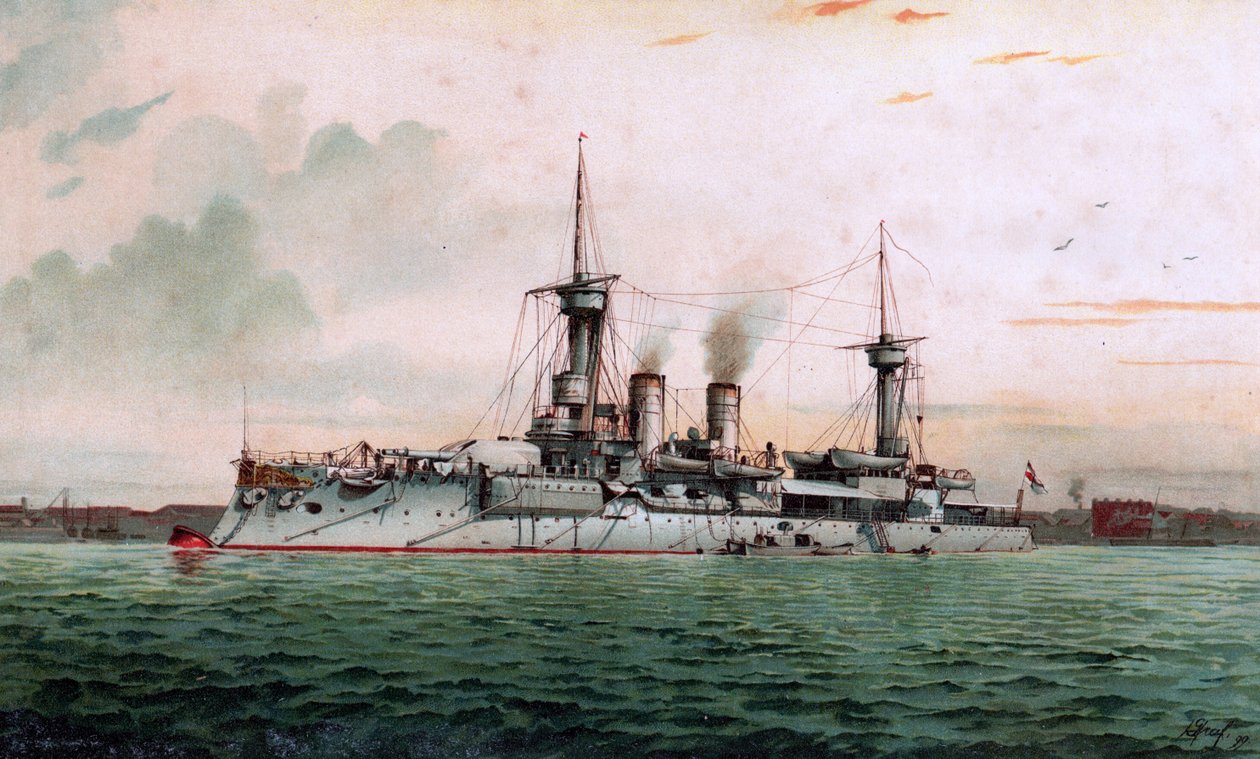 S.M. 戦艦ヴァイセンブルク 作： ヒューゴ・グラフ