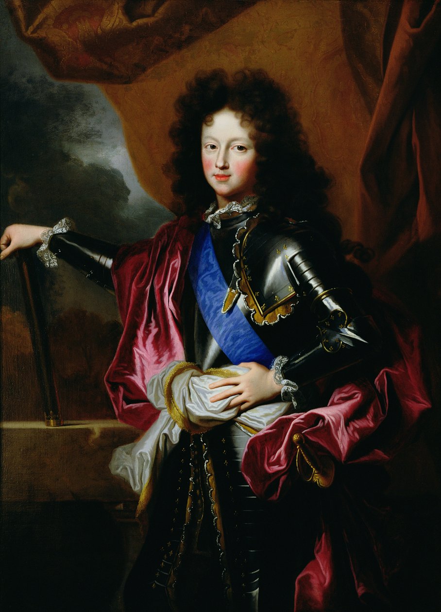 フランスのルイの肖像（1682-1712）ブルゴーニュ公、1697年頃 作： ヒヤシンス・フランソワ・リゴー
