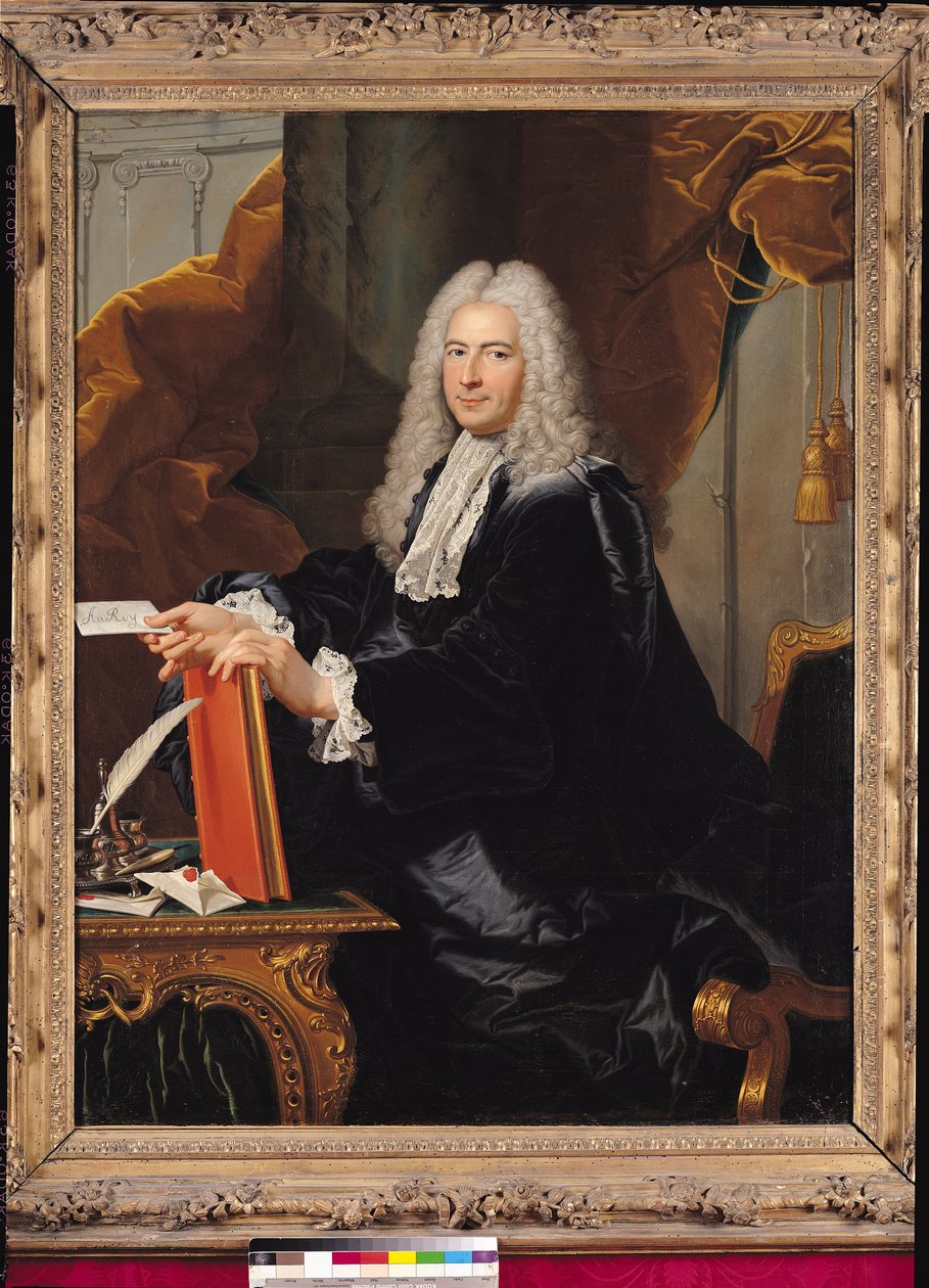 フィリベール・オーリーの肖像（1689-1747） 作： ヒヤシンス・フランソワ・リゴー