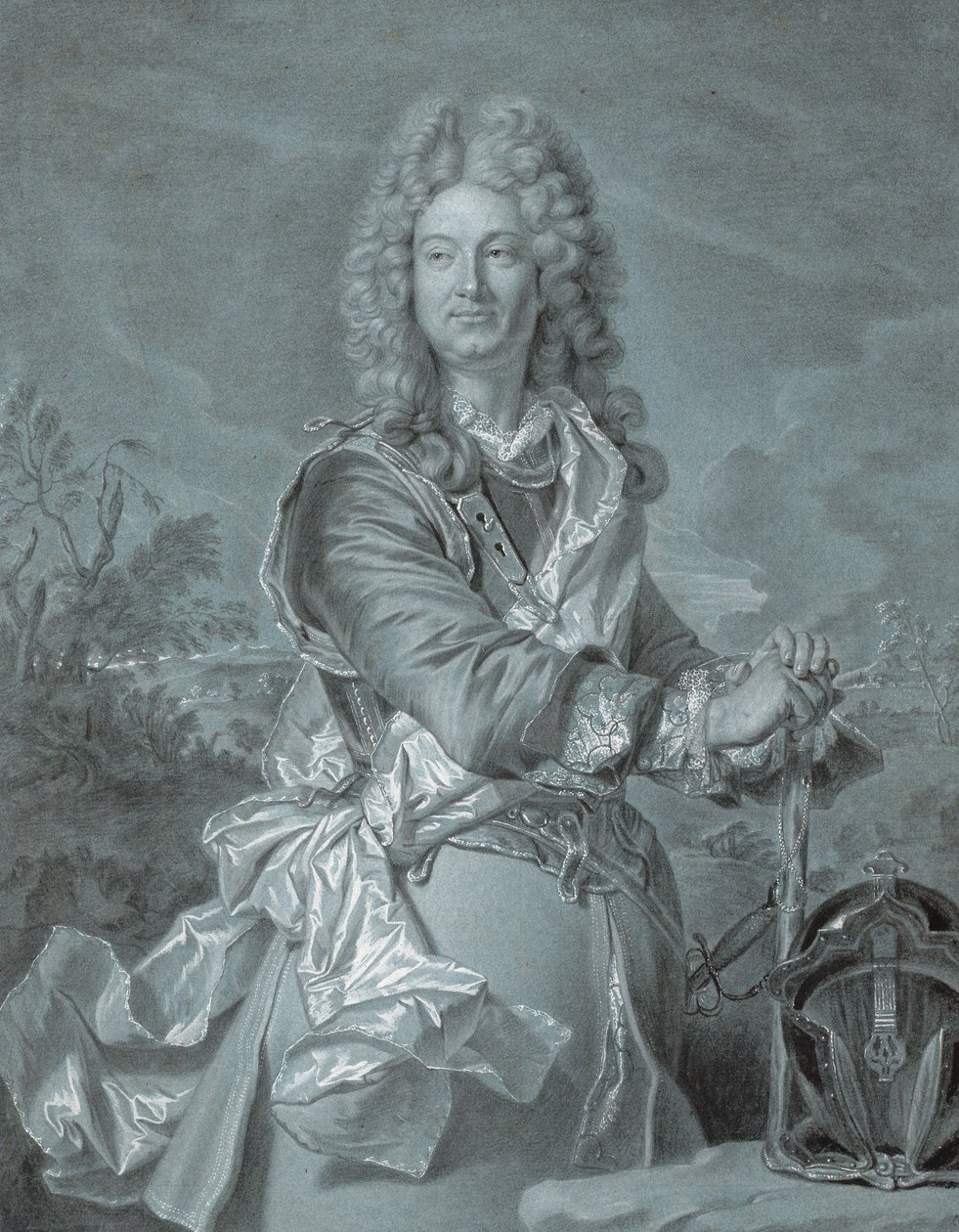 フランス元帥の肖像c。 1740 作： ヒヤシンス・フランソワ・リゴー