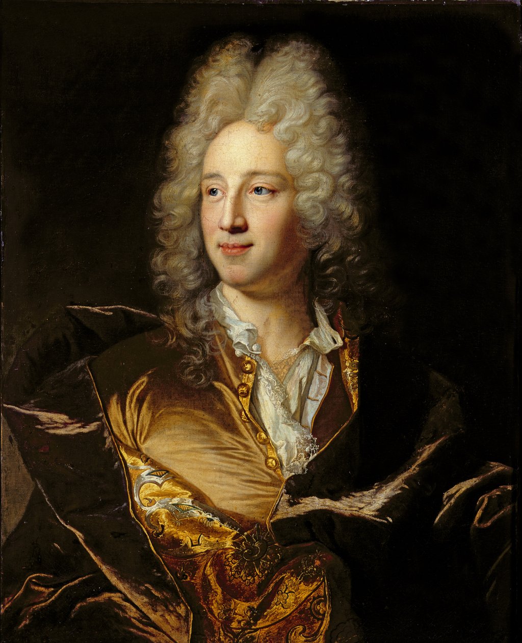 ルイ=アレクサンドル・ド・ブルボン（1678-1737）ダムヴィル公爵と推定される肖像画 作： ヒヤシンス・フランソワ・リゴー