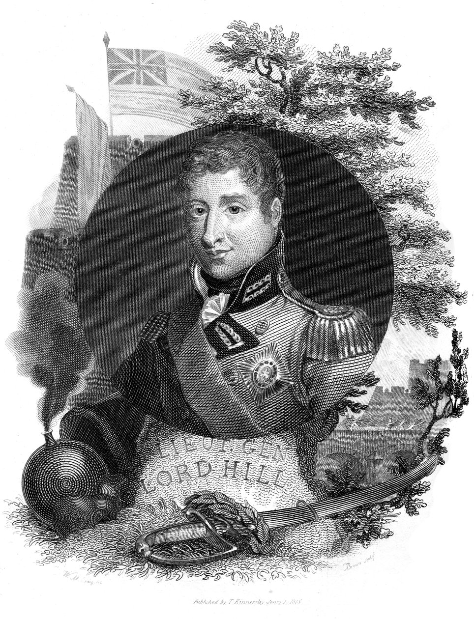 ロードヒル中将、1816年。 作： I.ブラウン