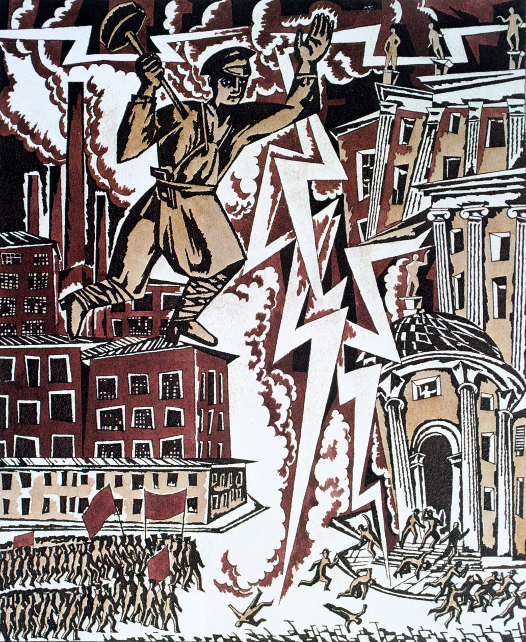 「赤い稲妻」、1919 年。 作： Ignaty Nivinsky