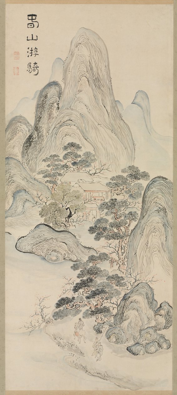 春の風景 作： 池大雅