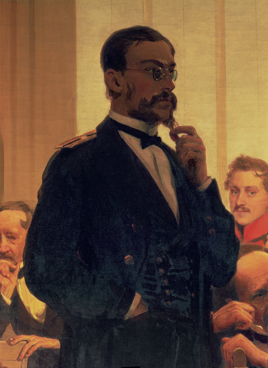 ニコライアンドレイエヴィッチリムスキーコルサコフ（1844-1908）、スラヴ語の作曲家、1890年代（詳細） 作： イリヤ・エフィモヴィチ・レーピン