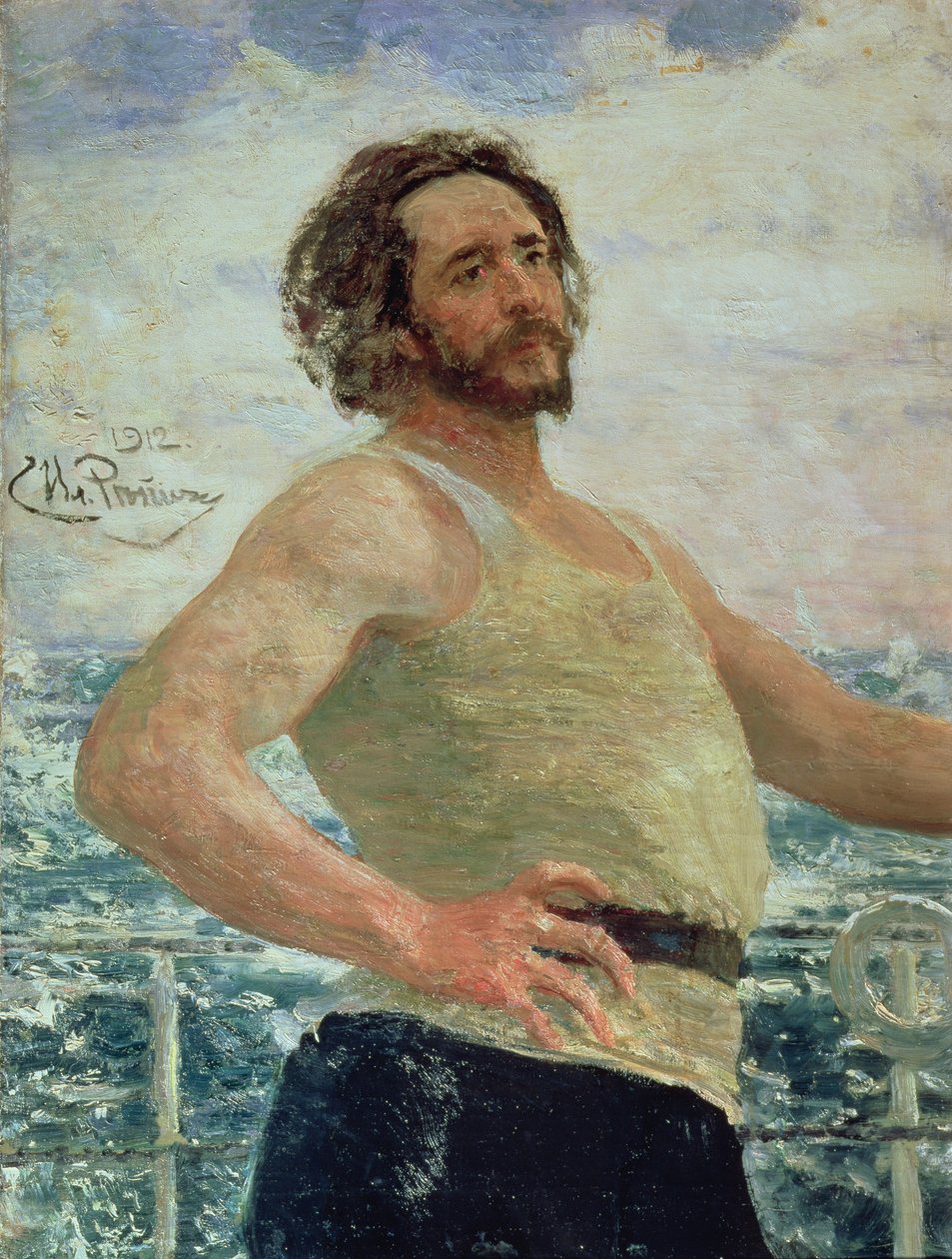 著者レオニード・アンドレーエフ（1871〜1919）、1912年の肖像 作： イリヤ・エフィモヴィチ・レーピン