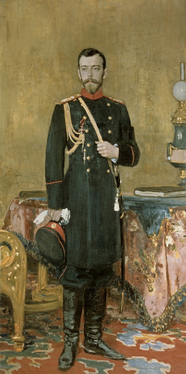 ニコラス2世皇帝の肖像II（1868-1918）1895 作： イリヤ・エフィモヴィチ・レーピン