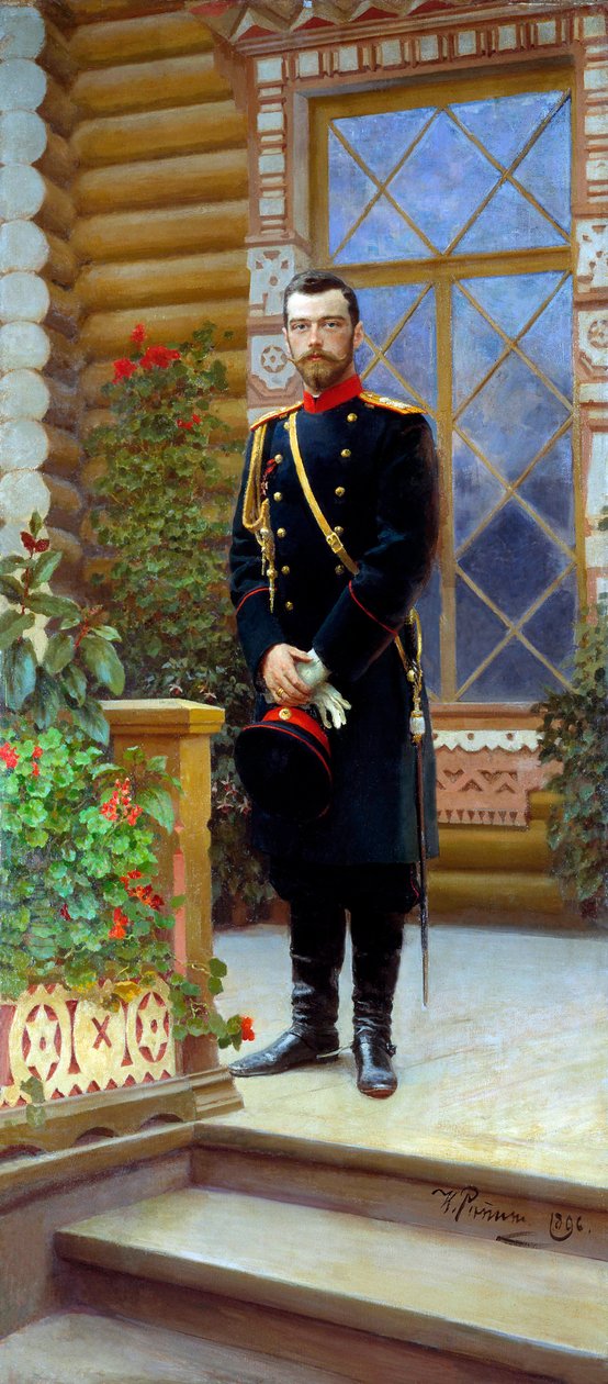 ロシア皇帝ニコラス 2 世、1896 年。 作： イリヤ・エフィモヴィチ・レーピン