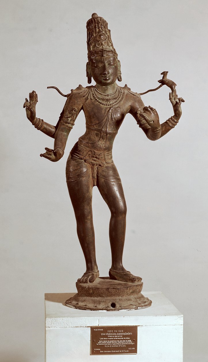 Shiva Vinadhara Dakshina-Murti、Dravidian（ブロンズ）（247235も参照） 作： インドの学校