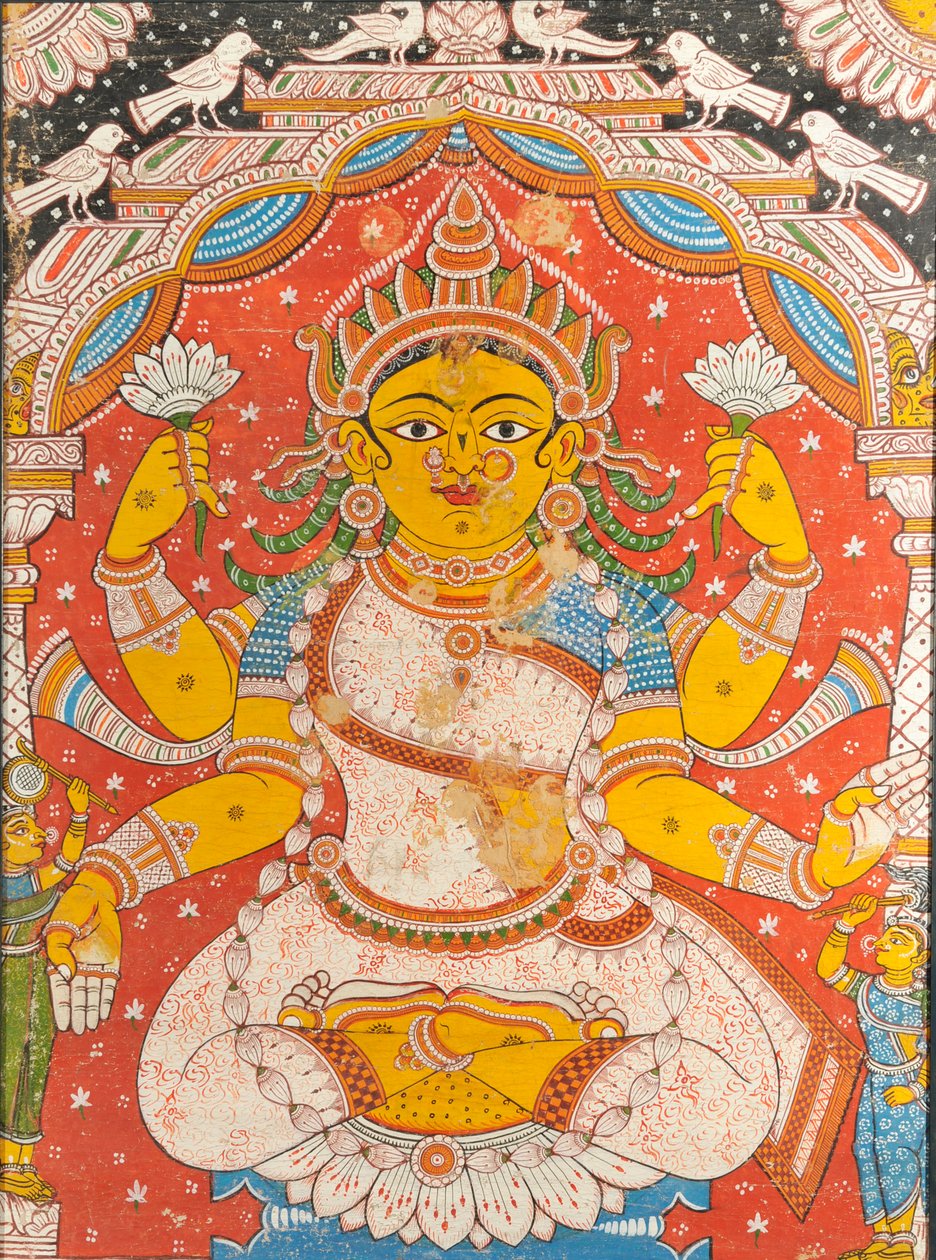 ラクシュミ（壁画） 作： インドの学校