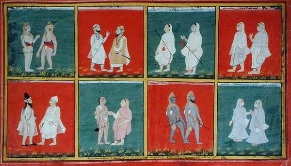 宗教的な指標、ウダイプール、1810-20年頃 作： インドの学校