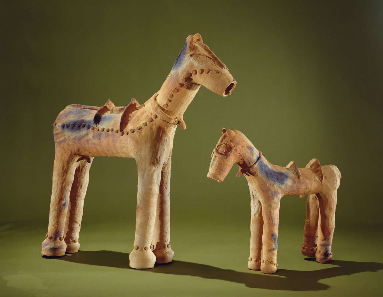 モデル馬、紀元前2000年頃（陶器） 作： インドアーリア人学校