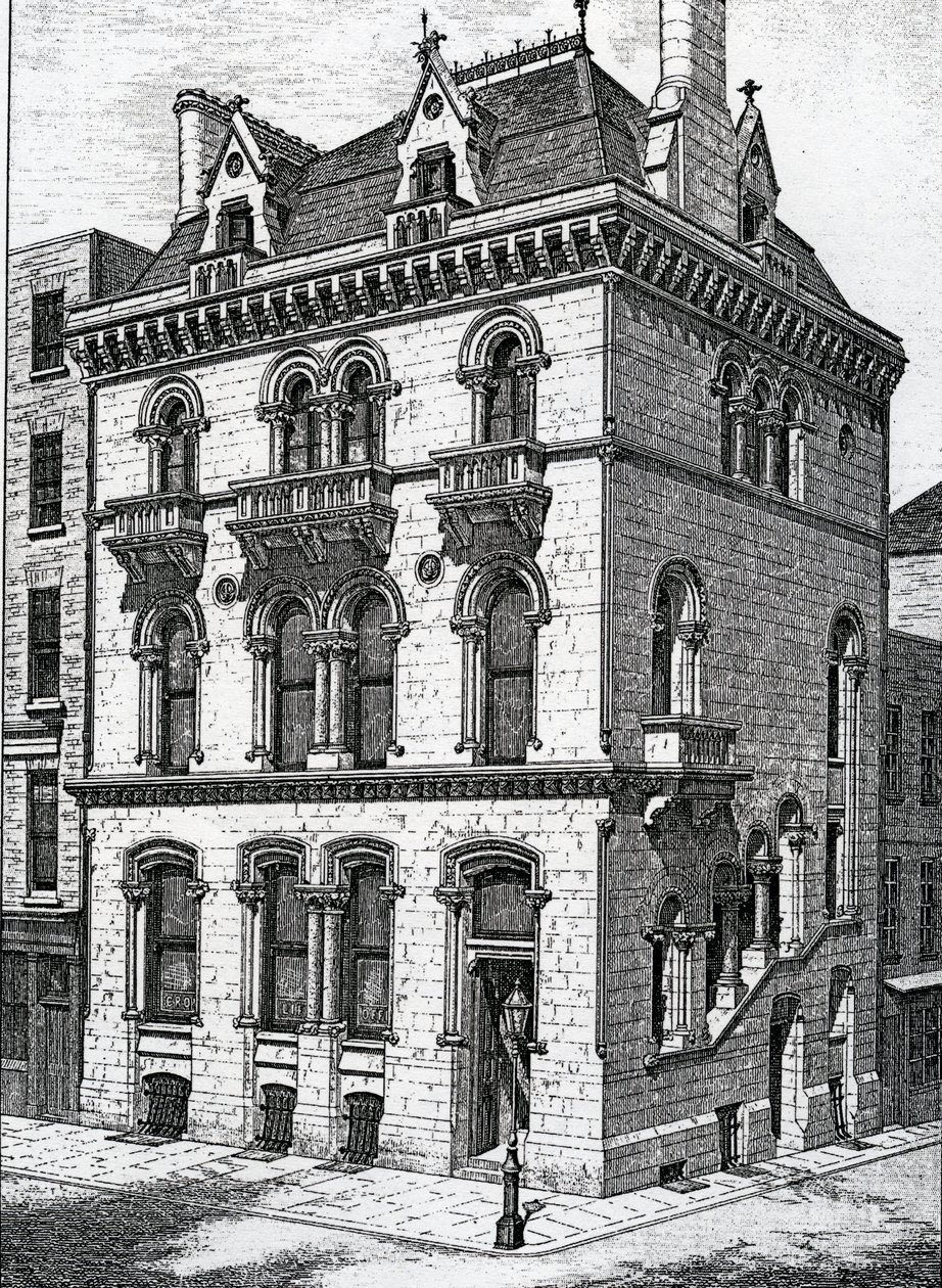 ダブリンのクラウンライフオフィスが「The Architect ix」（1873年）に掲載 作： アイルランドの学校