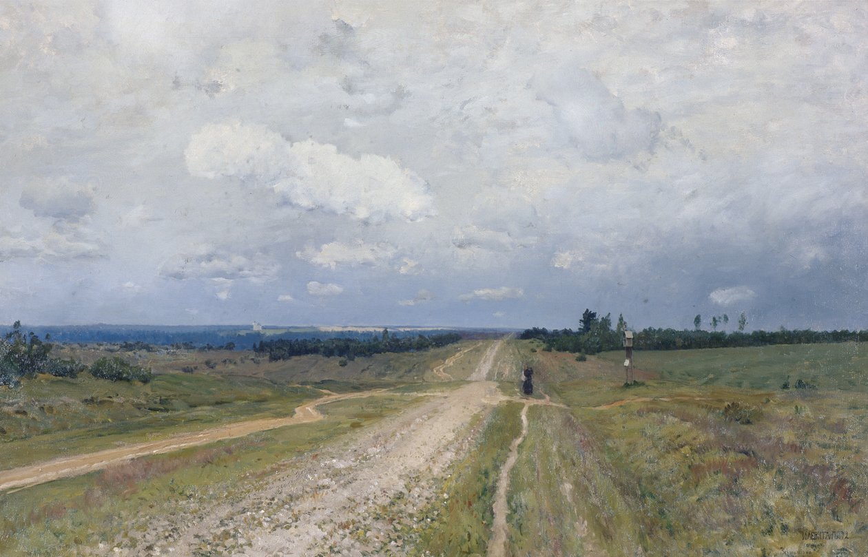 ウラジーミルカ道路、1892 作： アイザック・イリイチ・レヴィタン