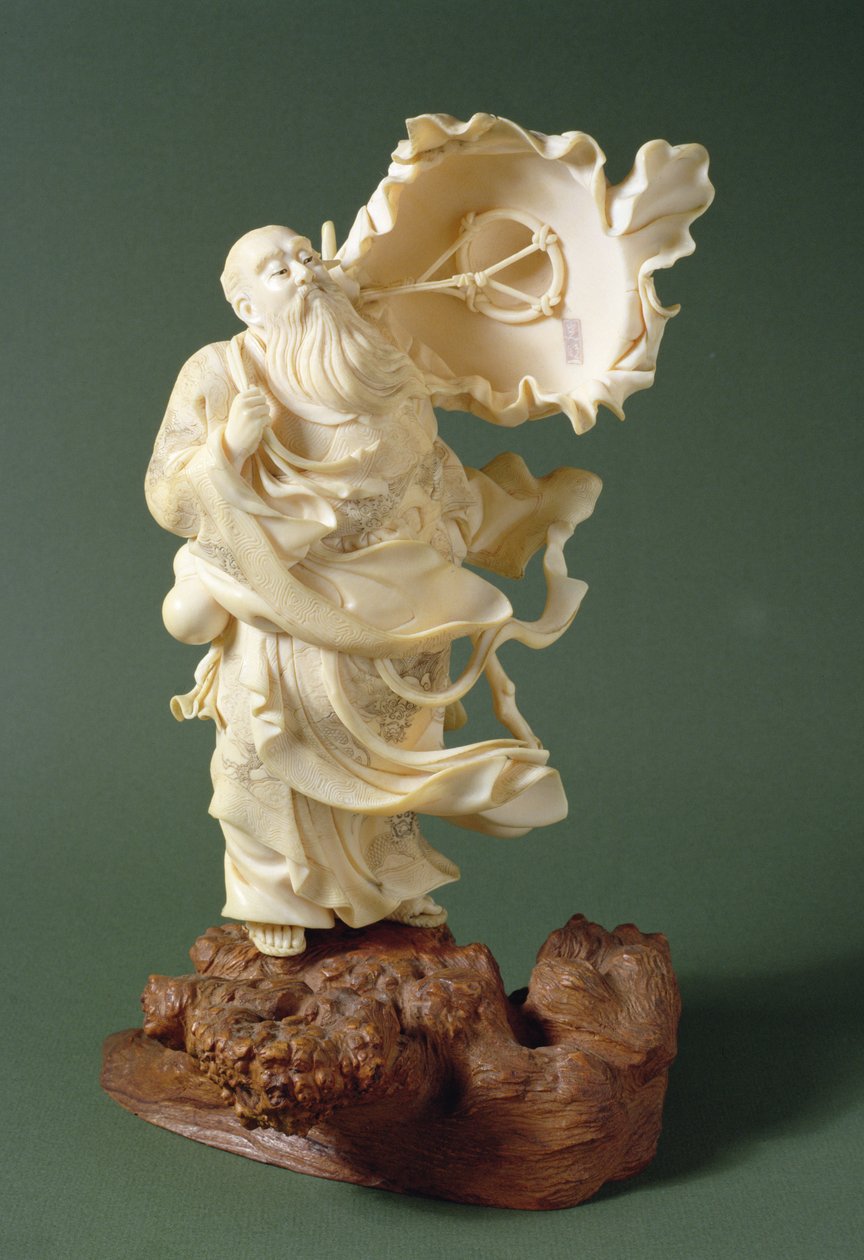 Sálvia com chapéu de sopro, c.1900 (marfim) 作： 石川孔明