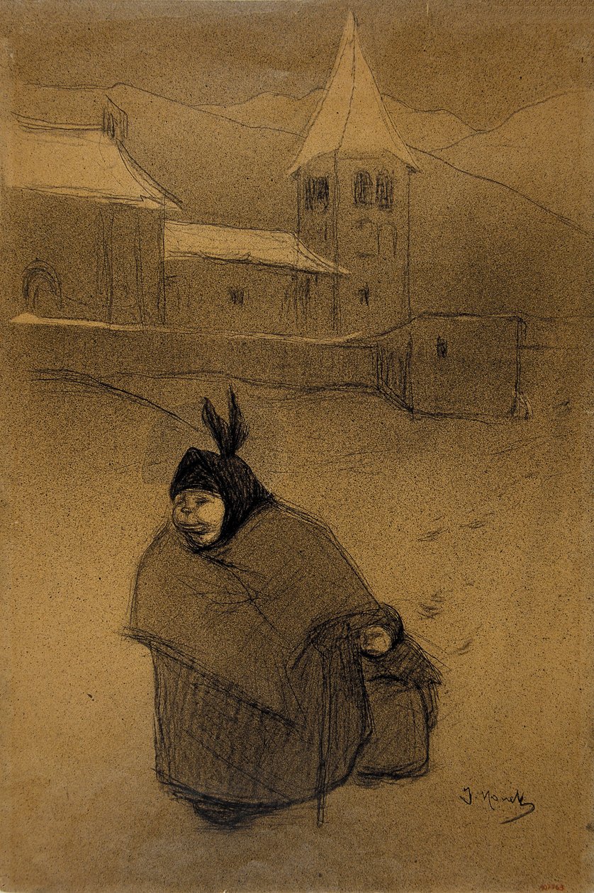 雪景色 作： Isidre Nonell