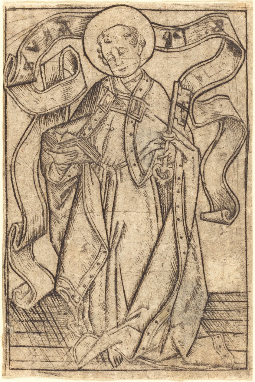 聖ペテロ、c。 1465年。 作： イスラエル・ファン・メッケネム