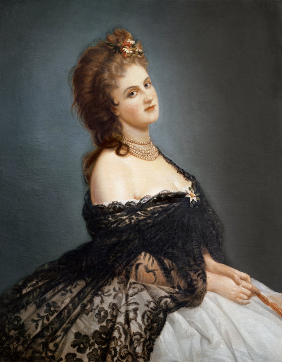 バージニア・オルドイーニ（1837-99）カスティリオーネ伯爵夫人の肖像 作： イタリア語学校