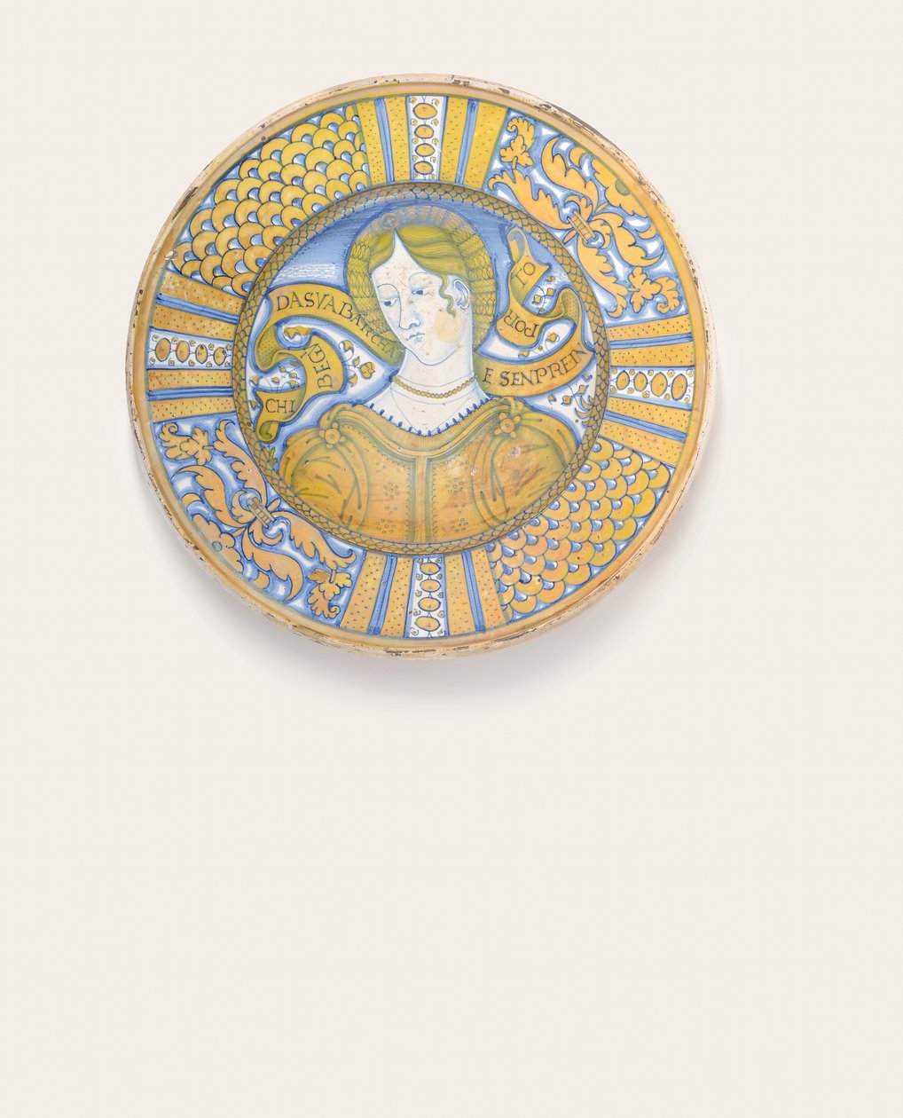 デルタゴールド光沢の美しい女性充電器、c.1500-30 作： イタリア語学校