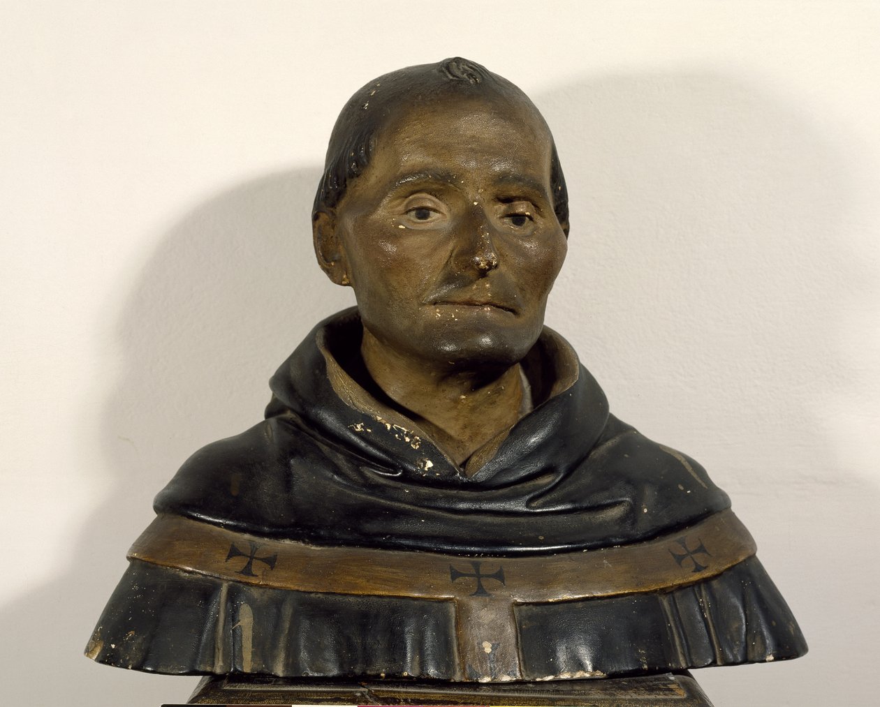 聖アントニヌスの胸像（1389-1459）（塗装済み木材） 作： イタリア語学校