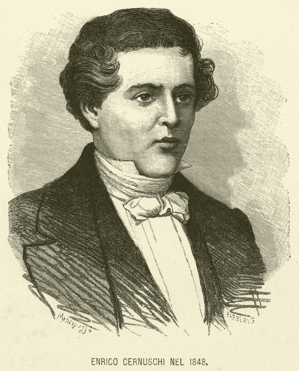 Enrico Cernuschi In 1848 (carnuschi engraving) 作： イタリア語学校