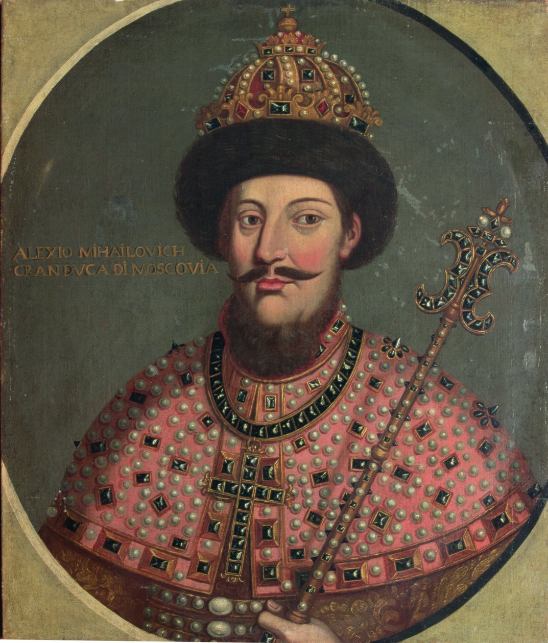 皇帝アレクセイ・ミハイロビッチの肖像（1629-76） 作： イタリア語学校