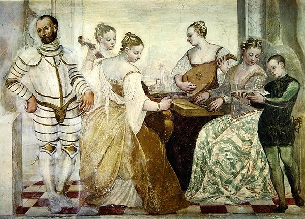 コンサート、1570年（詳細） 作： イタリア語学校