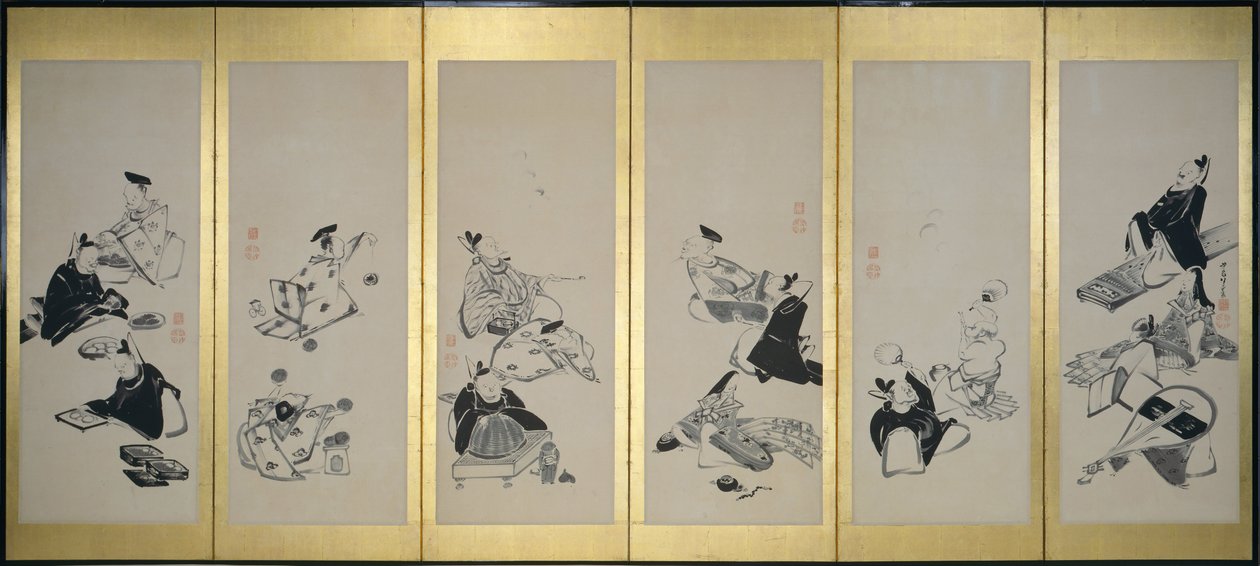 三十六不滅の詩人、1798 作： 伊藤若chu