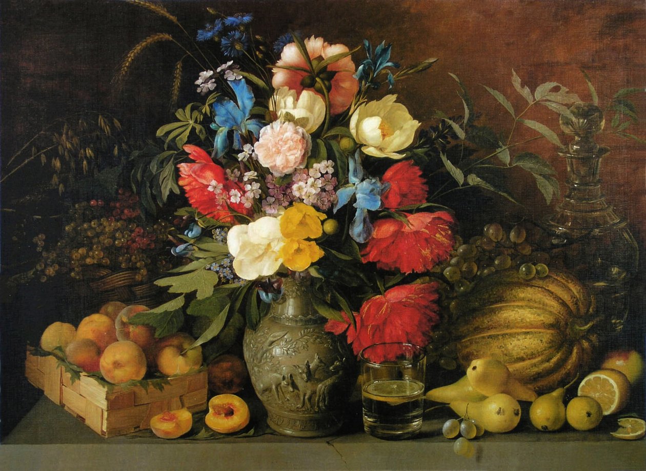 花と果物、1839年 作： Ivan Phomich Khrutsky