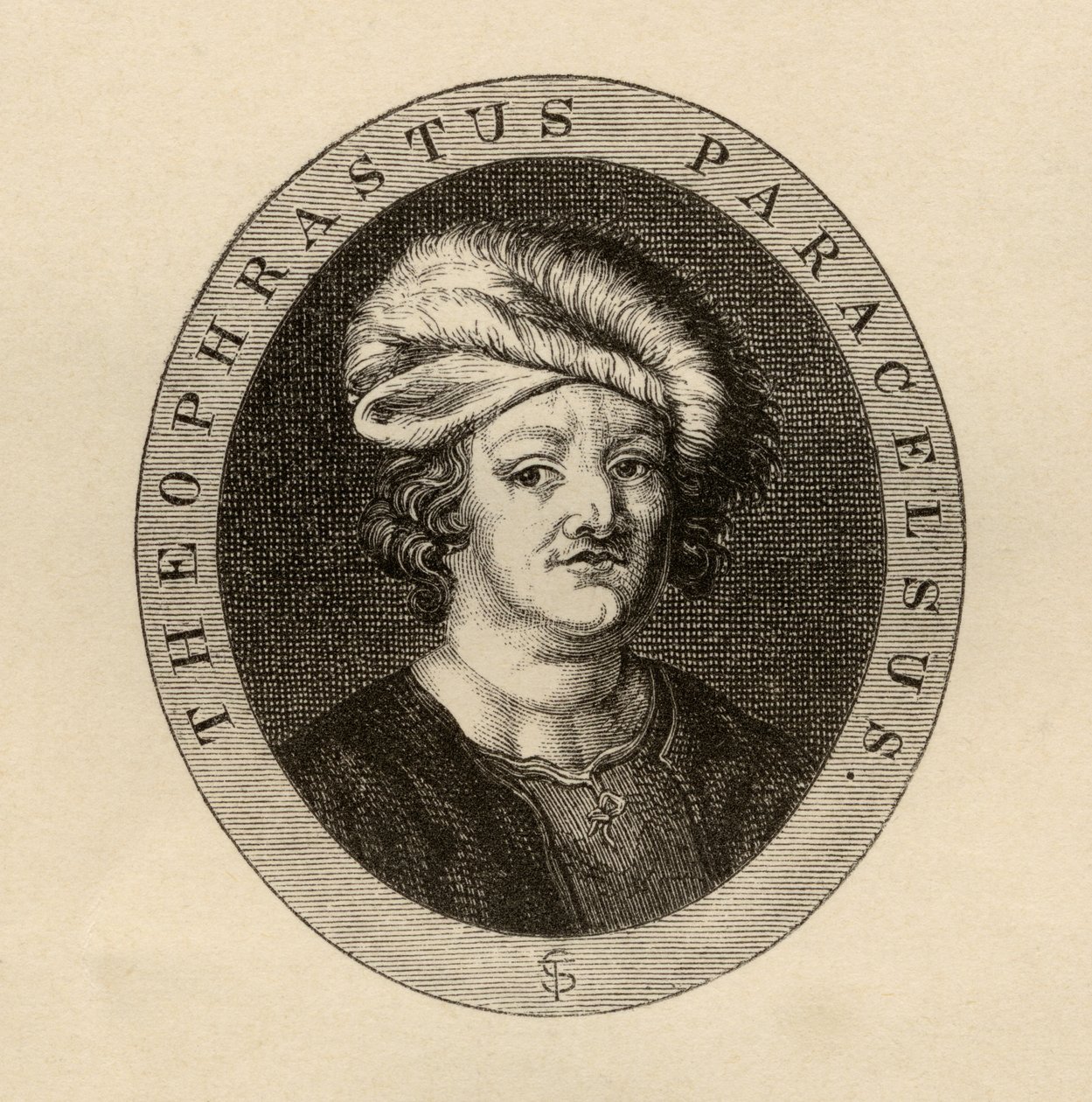 Paracelsus Theophrastus、J.Hain Friswellによる「Varia：Readings From Rare Books」のイラスト1866年 作： J.クーパー