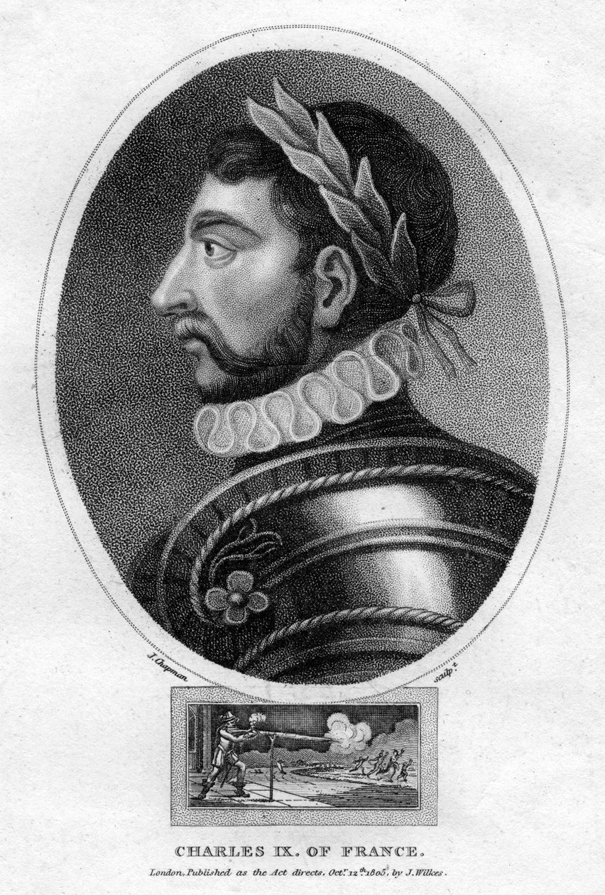 チャールズ9世、フランス国王、1805年。 作： J・チャップマン