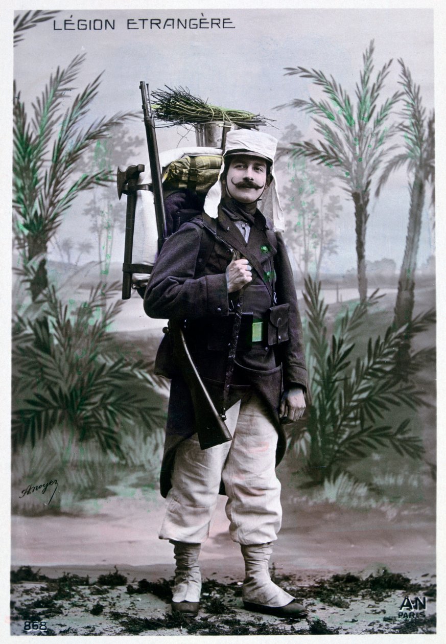 フランスの外国人兵士、c1900。 作： J.ガイザー