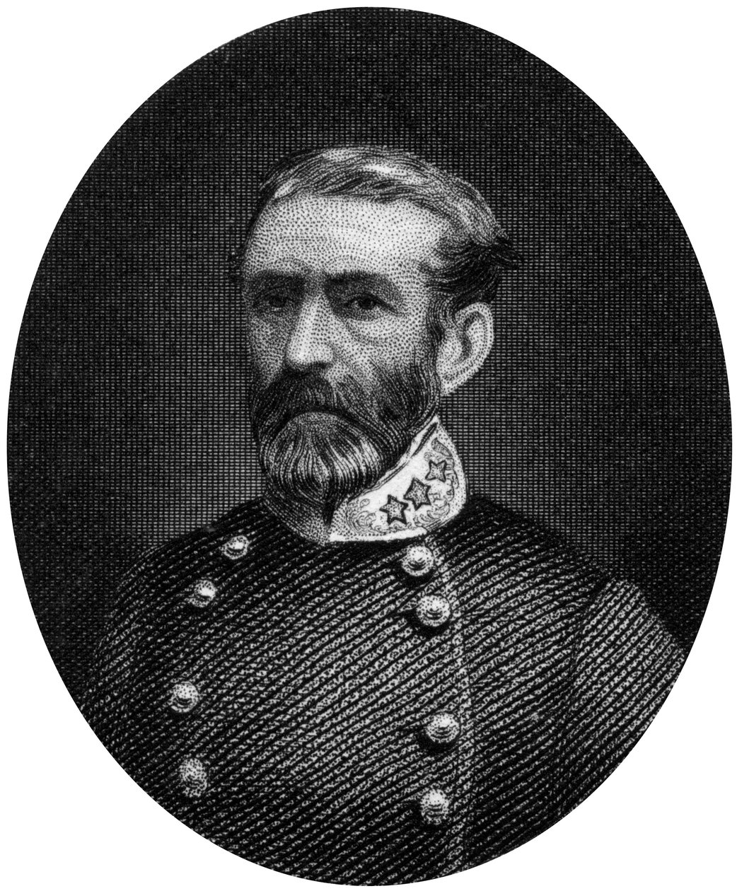 ブラクストンブラッグ、南軍将軍、1862-1867。 作： J.ロジャース