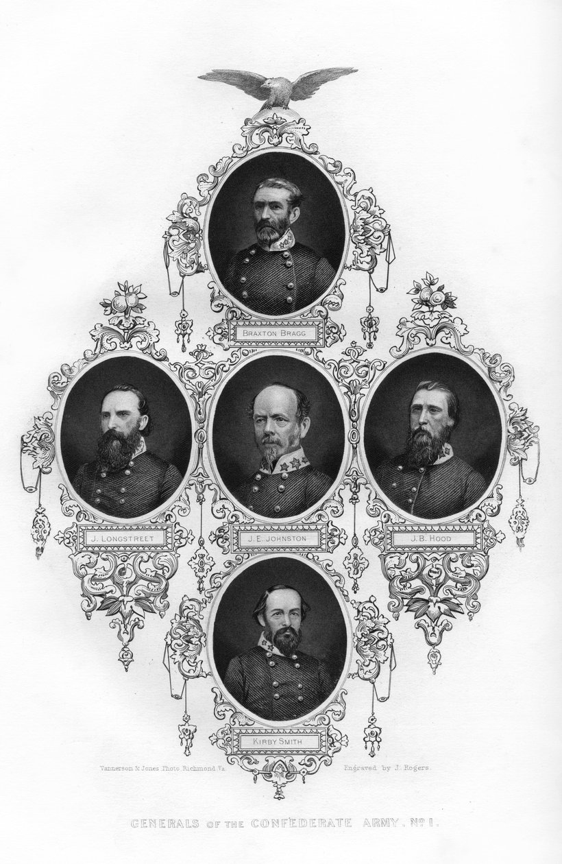 南軍の将軍、1862-1867。 作： J.ロジャース