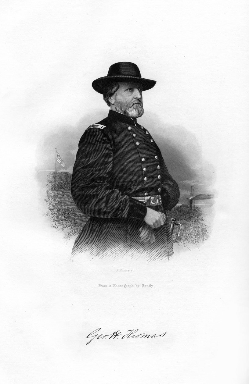 ジョージヘンリートーマス、北軍総督、1862-1867年。 作： J.ロジャース
