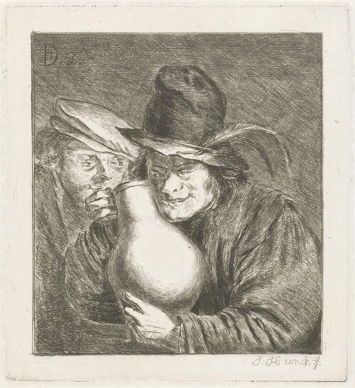 水差しを持つ 2 人の農民 作： Jabes Heenck