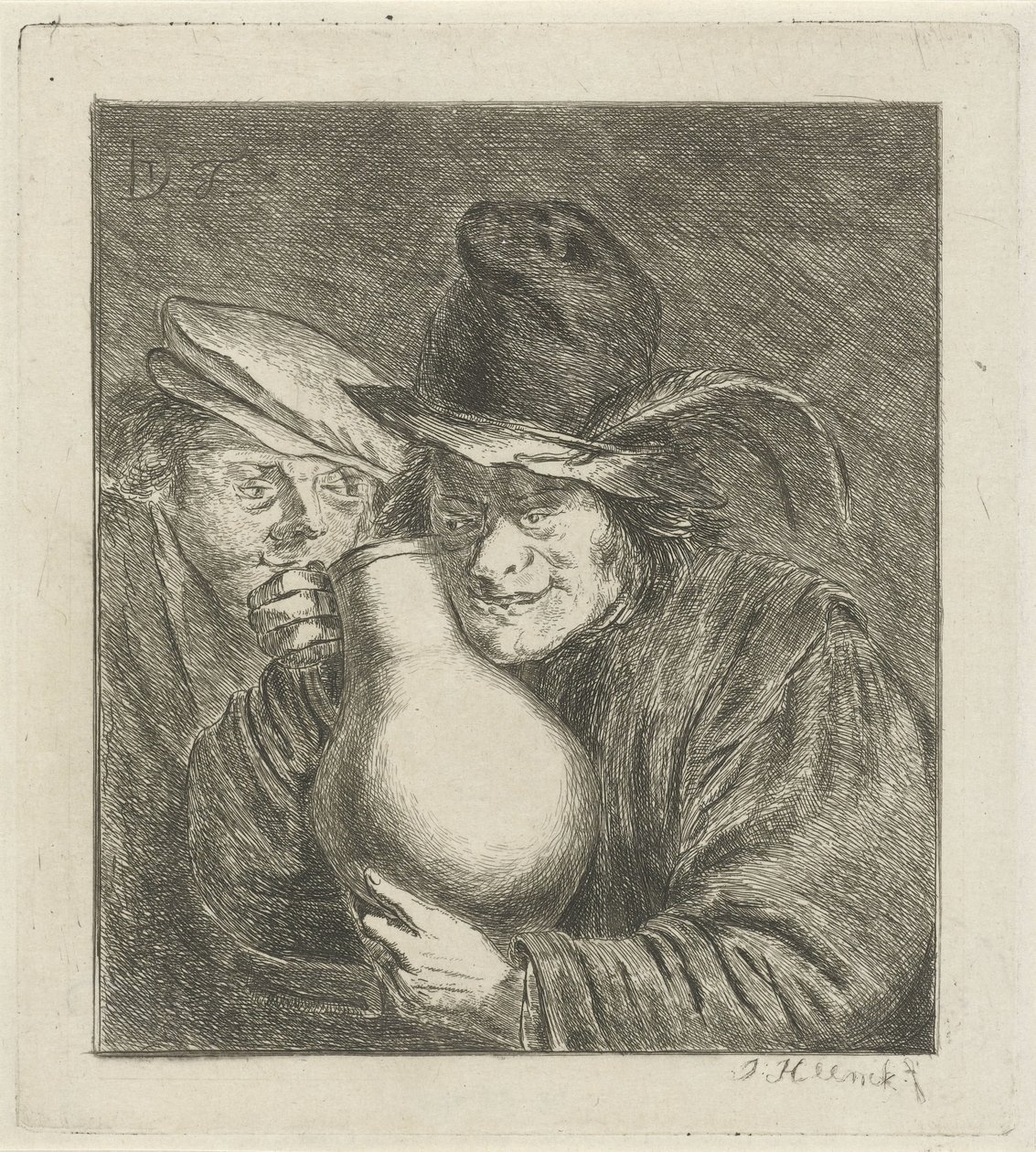 水差しを持つ 2 人の農民 作： Jabes Heenck